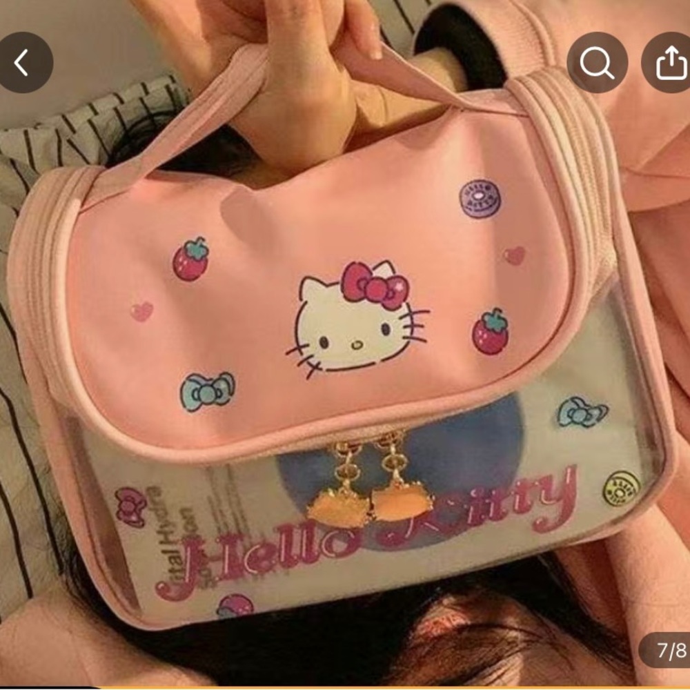 Hello Kitty Zippered Cosmetic Bag - Free Gift with Purchase